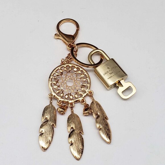 Authentic Louis Vuitton Lock & Key with unbranded Dream Catcher Keycharm - Picture 9 of 9